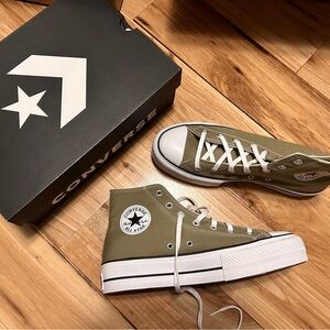 Women's high top platform converse